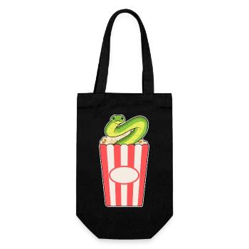 Maïs soufflé serpent - Sac à bouteille - noir - Devant