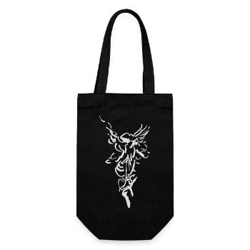 Angel - Gift Bag for Bottles - black - Front