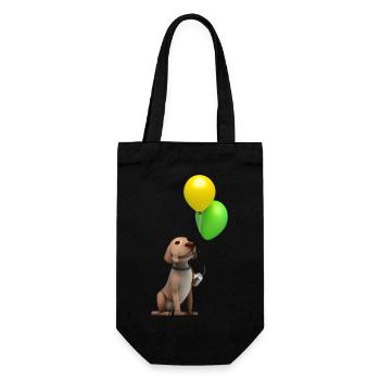 Labrador, propriétaire du chiot Labrador Retriever - Sac à bouteille - noir - Devant