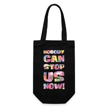 Nobody can stop us now! - Gift Bag for Bottles - black - Front
