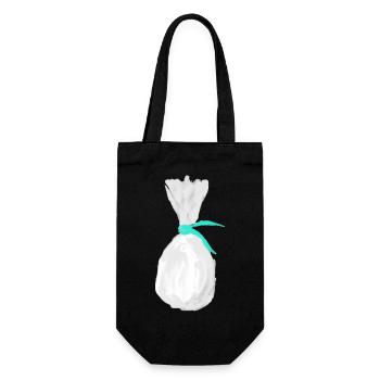 A CHICKEN - Gift Bag for Bottles - black - Front