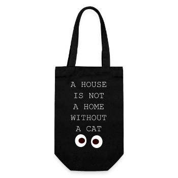 Funny Cat Sayings gifts for cat lovers - Gift Bag for Bottles - black - Front