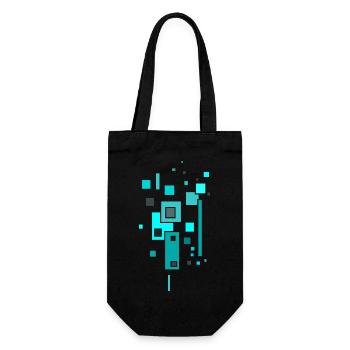 Pattern Colors - Gift Bag for Bottles - black - Front