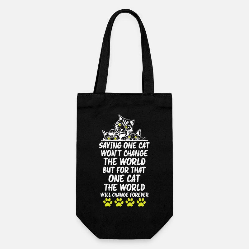 Cats Lover - Gift Bag for Bottles - black