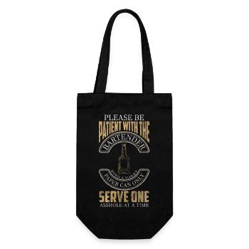 Barman Boissons alcoolisées Pourboires - Sac à bouteille - noir - Devant