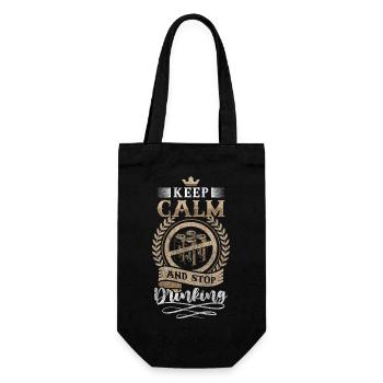 Alcohol Alcoholics Drinking Health - Gift Bag for Bottles - black - Front