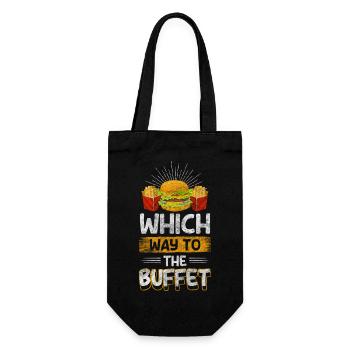 Food Delicious Selection - Gift Bag for Bottles - black - Front