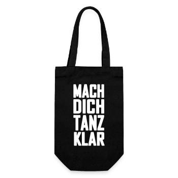 Faites-vous danser le cadeau de chemise en disant clair - Sac à bouteille - noir - Devant