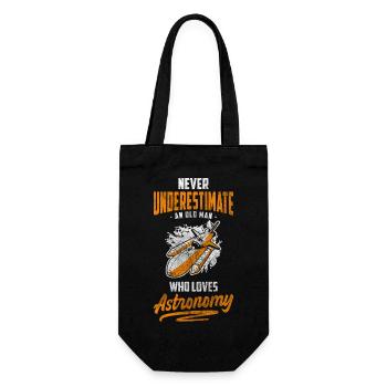 Astronomy Research Astronaut Hobby - Gift Bag for Bottles - black - Front
