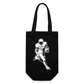 American Football Players - Gift Bag for Bottles - black - Front