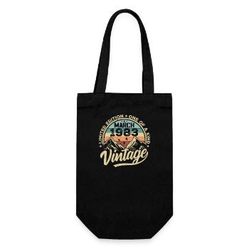 Mars 1983 Anniversaire - Né en Mars 1983 - Sac à bouteille - noir - Devant