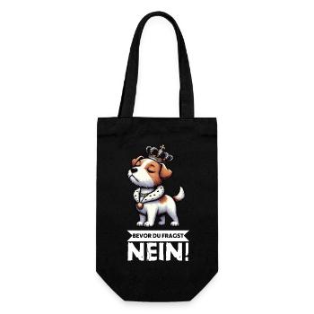 Before You Ask Jack Russel Terrier Jackie Terrier - Gift Bag for Bottles - black - Front
