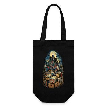 Comic Collector - Gift Bag for Bottles - black - Front