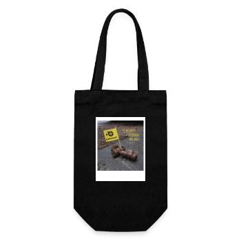 Ist das Kunst - Geschenkbeutel für Flaschen - Schwarz - Vorne