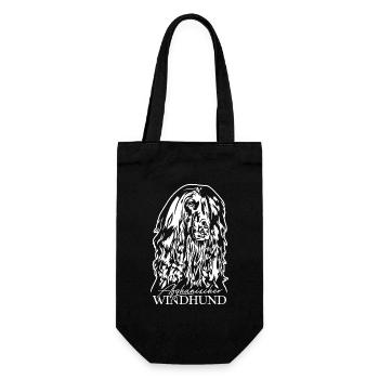 AFGHAN GREYHOUND Portrait Dogs Wilsigns - Gift Bag for Bottles - black - Front
