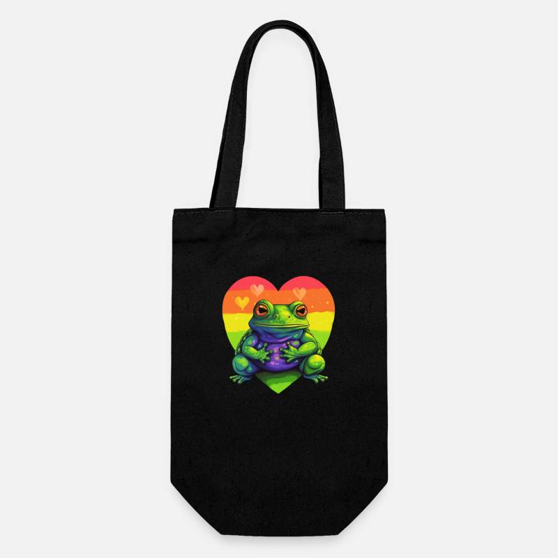 Grenouille LGBTQIA+ - Sac à bouteille - noir