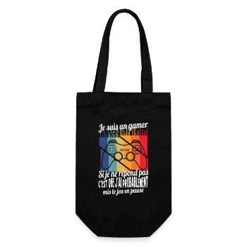 je suis un gamer humour geek maillot garçon - Sac à bouteille - noir - Devant