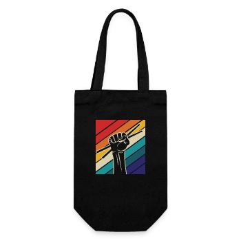 Schlagzeug, Trommel, Musik, Instrument - Geschenkbeutel für Flaschen - Schwarz - Vorne