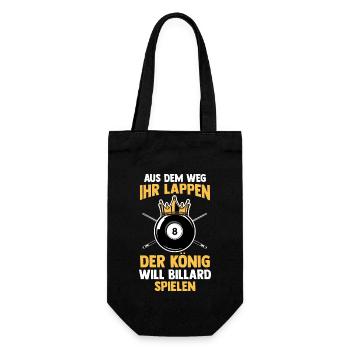 Snooker Billardtisch Billiard König Billard - Geschenkbeutel für Flaschen - Schwarz - Vorne
