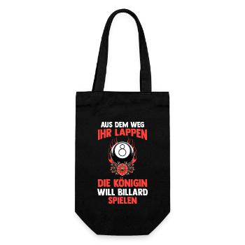 Snooker Billardtisch Billiard Königin Billard - Geschenkbeutel für Flaschen - Schwarz - Vorne