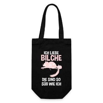 Bilch - Geschenkbeutel für Flaschen - Schwarz - Vorne