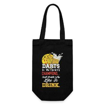 Sport Des Personnes Qui Aiment Boire Dart - Sac à bouteille - noir - Devant