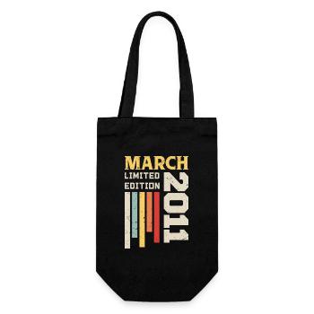March 2011 - Birthday gift March 2011 March - Gift Bag for Bottles - black - Front