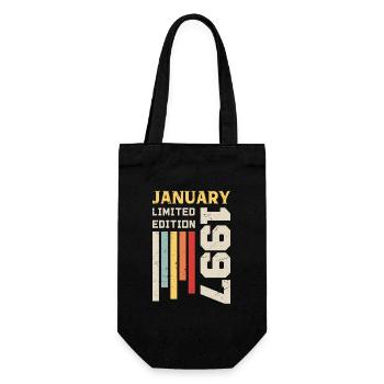 January 1997 - January 1997 Birthday Gift - Gift Bag for Bottles - black - Front
