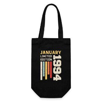 January 1994 - January 1994 Birthday Gift - Gift Bag for Bottles - black - Front