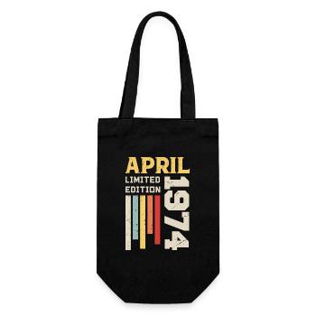 Avril 1974 - Cadeau anniversaire Avril 1974 Avril - Sac à bouteille - noir - Devant