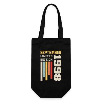 September 1998 Birthday Gift September 1998 - Gift Bag for Bottles - black - Front