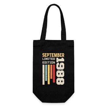 Septembre 1988 Cadeau anniversaire Septembre 1988 - Sac à bouteille - noir - Devant