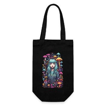 Champignons psychédéliques E-Girl Festival Style - Sac à bouteille - noir - Devant