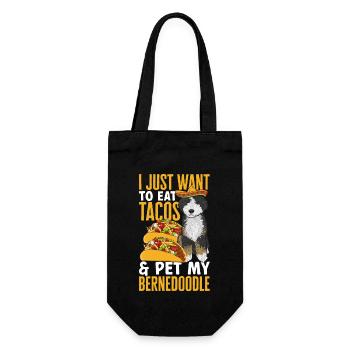 Chien Bernedoodle - Sac à bouteille - noir - Devant