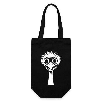autruche - Sac à bouteille - noir - Devant