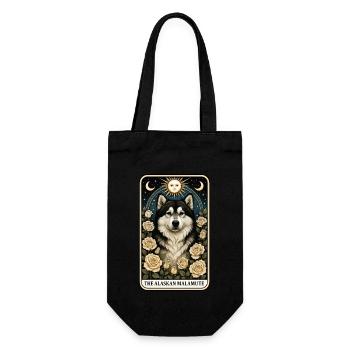 Alaskan Malamute - Geschenkbeutel für Flaschen - Schwarz - Vorne