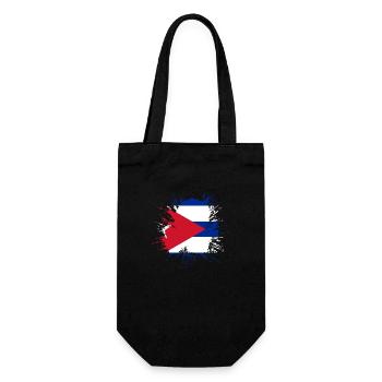 Cuba Flag Caribbean Holiday Cuba Travel Havana - Gift Bag for Bottles - black - Front