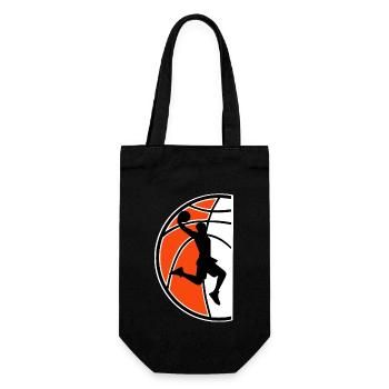 Basketball Basketballer - Geschenkbeutel für Flaschen - Schwarz - Vorne