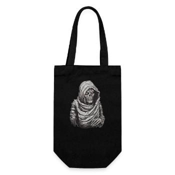 Mummy Halloween Trick or Treat Disguise - Gift Bag for Bottles - black - Front