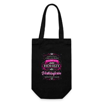 Your Highness the saleswoman enters the room - Gift Bag for Bottles - black - Front