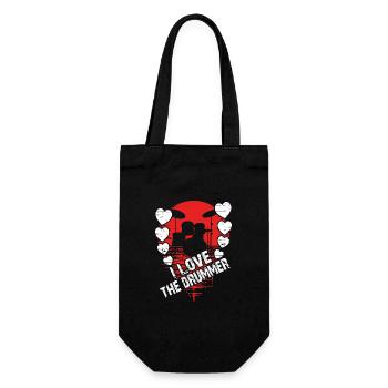 J’adore le batteur - j’adore la batterie - Sac à bouteille - noir - Devant