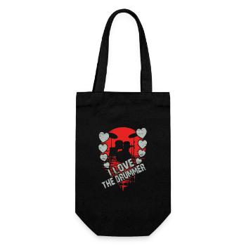 J’adore le batteur - j’adore la batterie - Sac à bouteille - noir - Devant