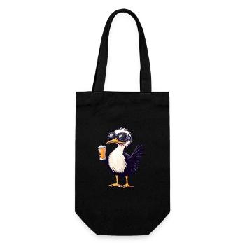 Strauss après-ski beer - Gift Bag for Bottles - black - Front