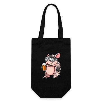 Armadillo Après-Ski Bière Bande dessinée - Sac à bouteille - noir - Devant