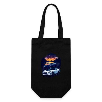 Classic sports car - Gift Bag for Bottles - black - Front