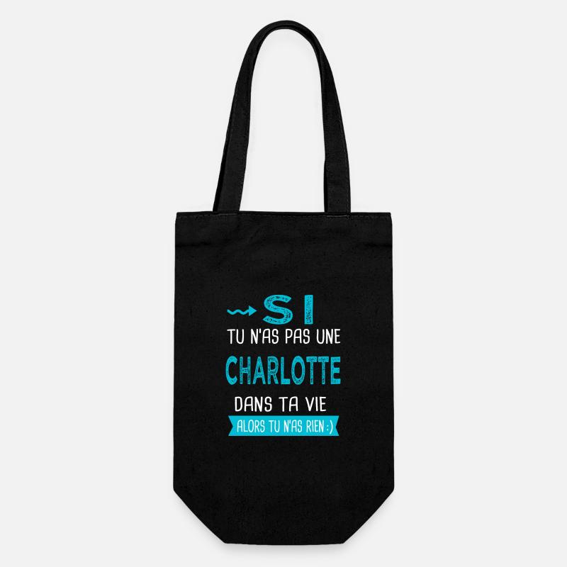 Charlotte Si tu n as pas une charlotte - Sac à bouteille - noir
