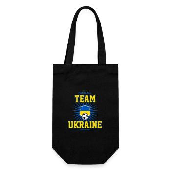 Ukraine - Geschenkbeutel für Flaschen - Schwarz - Vorne