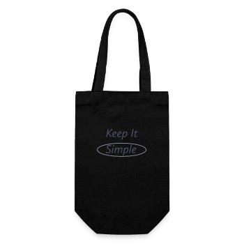 Keep it simple - Gift Bag for Bottles - black - Front