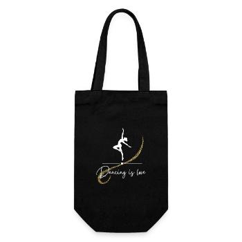 Danse, Danser c’est l’amour, Danser, Cadeau - Sac à bouteille - noir - Devant
