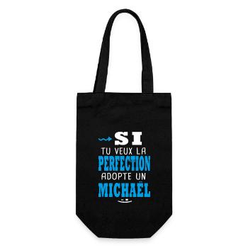Michaël Si tu veux la perfection adopte Michael - Sac à bouteille - noir - Devant